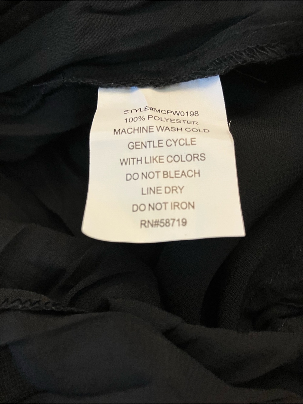 Notations Black Sheer Pleated Button-Front Blouse - Picture 8 of 8